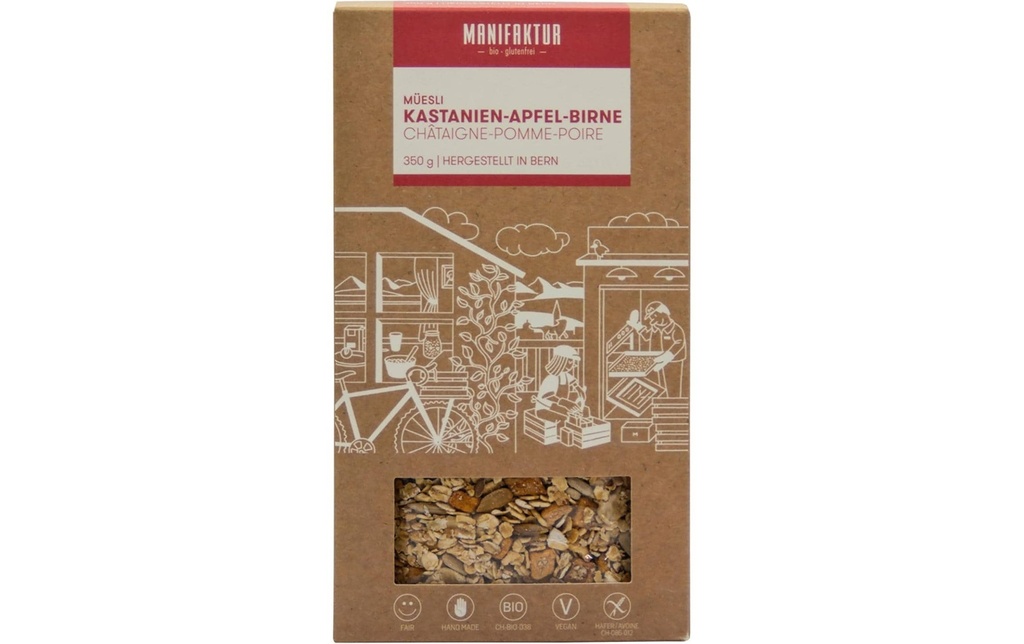 Manifaktur Müesli châtaigne-pomme-poire 350 g