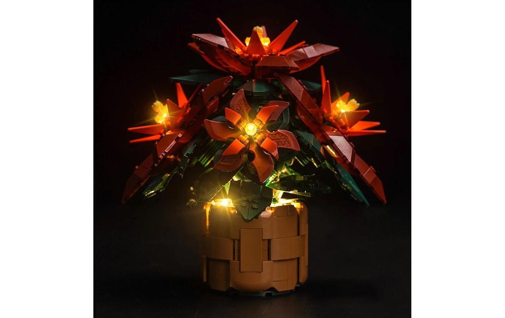 BrickBling Kit d'éclairage LED pour étoile de Noël LEGO (10370) Plastique