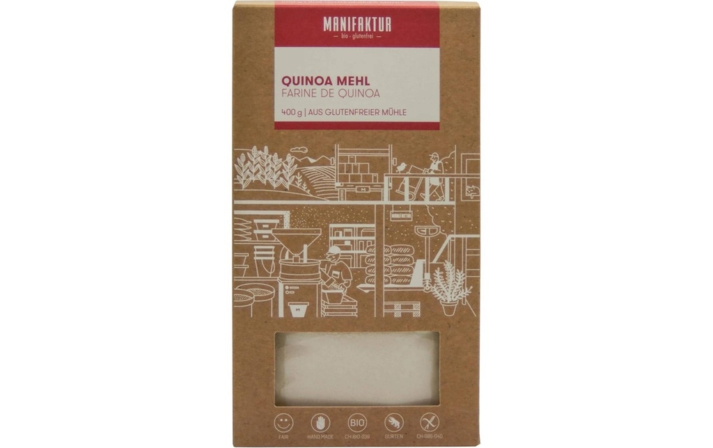 Manifaktur Farine de quinoa, sans gluten 400 g