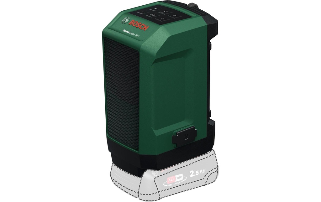 Bosch Professional UniversalSpeaker 18 V-1 Noir, Vert
