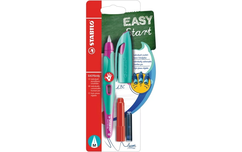 STABILO EASYbirdy L Blister rose/turquoise