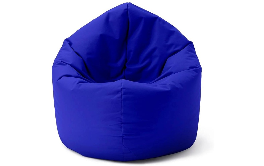 Lumaland Pouf rond 2 en 1, 300 l Polyester (PES), Bleu