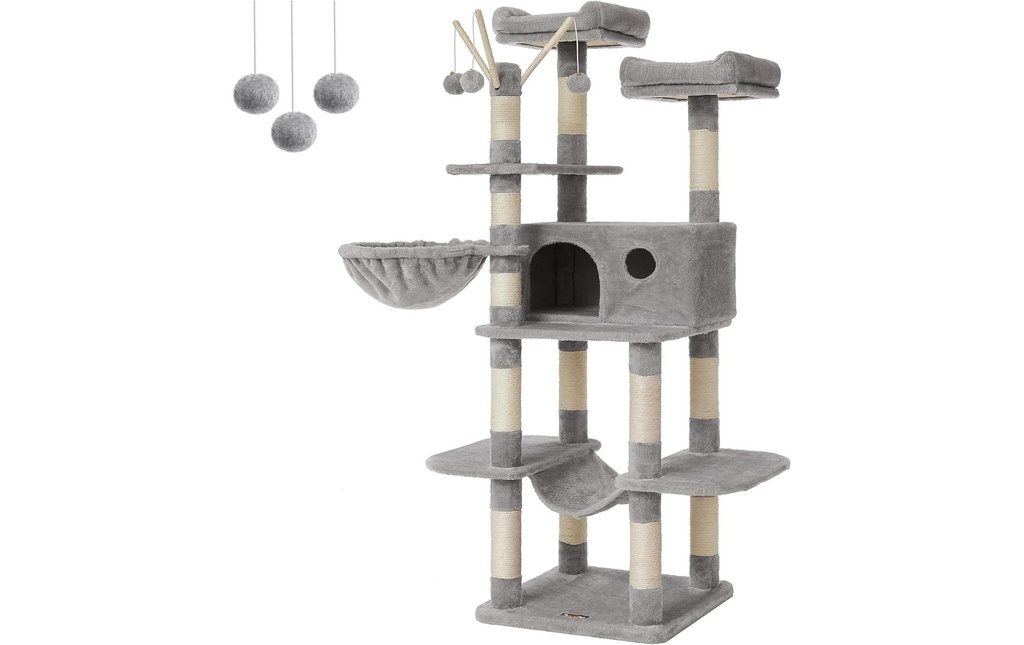 Feandrea Arbre à chat avec grotte 50 x 50 x 164 cm