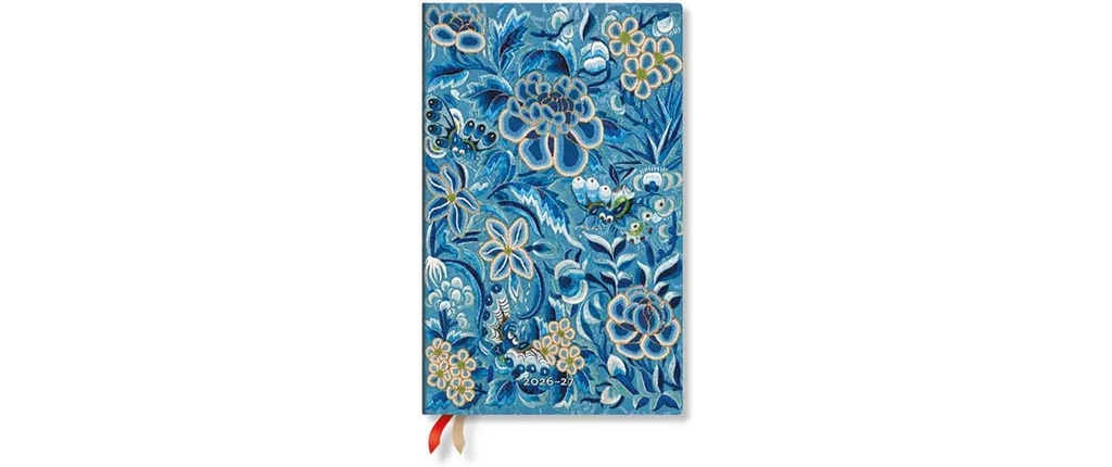 Paperblanks Agenda de poche 26/27 Saule bleu 2026, Bleu