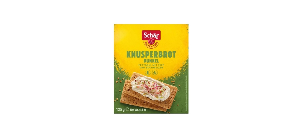 Dr.Schär Collation Pain croustillant foncé sans gluten 125 g
