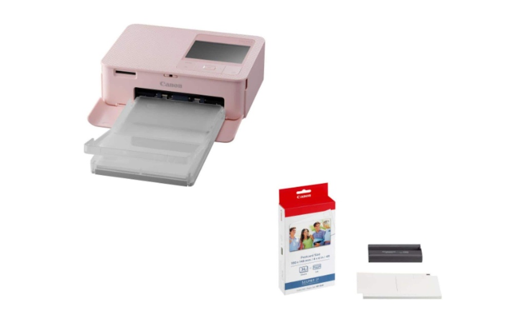 Canon Imprimante photo Selphy CP1500 + KP-36IP (Kit) Rose
