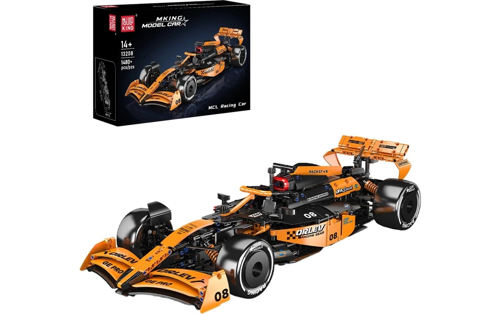 Mould King Voiture de course MCL Jeu de cubes à pince Fans de sport automobile
