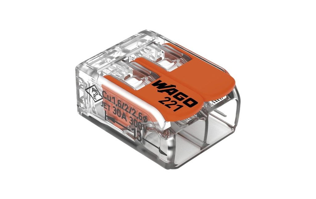 WAGO Borne à fiche COMPACT 2 x 0.5-6 mm2, 10 pièces