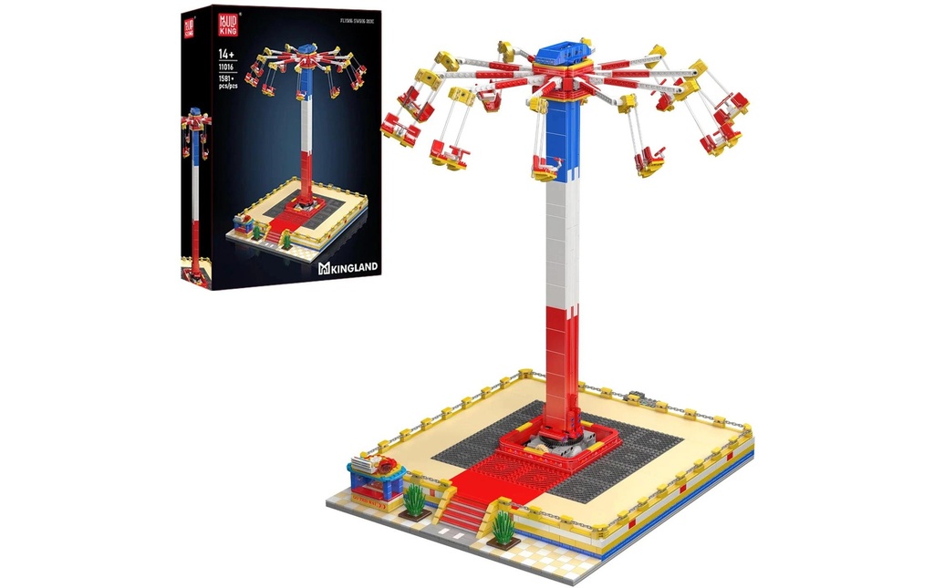 Mould King Flying Swing Ride Manège à chaîne électrique