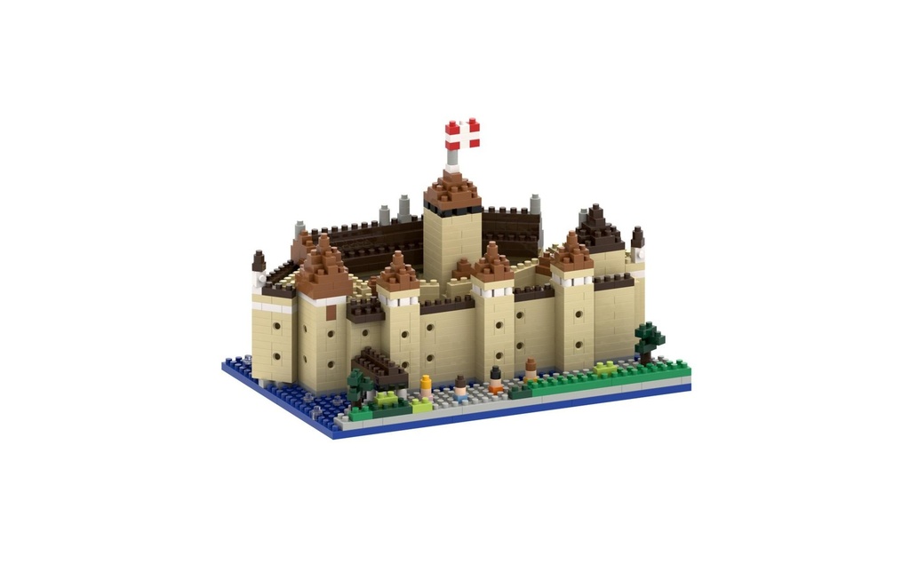 BRIXIES Modèle construction Château de Chillon de 824 briques