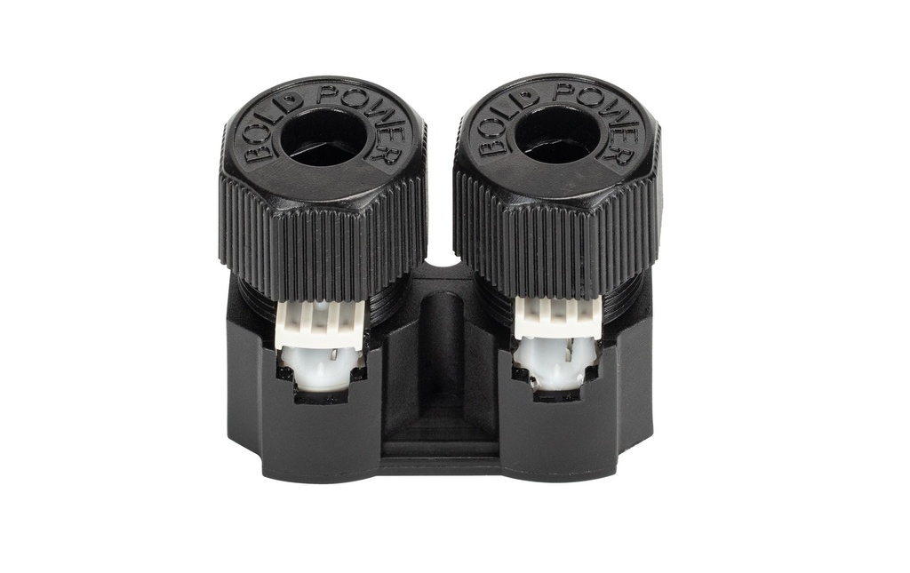Schönenberger Distributeur double 24 V, 36W, IP67, 2 voies, bouchon fileté