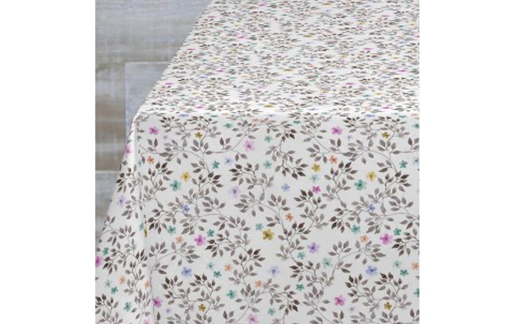 Hubatka Nappe Megaline, Fleurs colorées, 140 x 260 cm