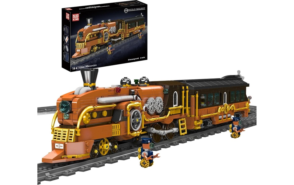 Mould King Train steampunk Chemin de fer style steampunk