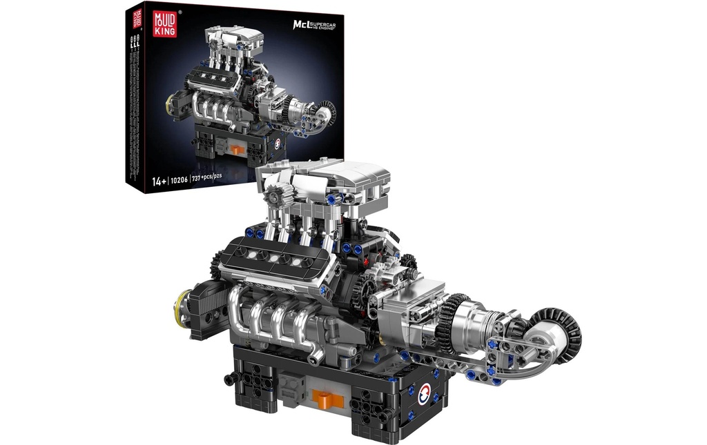 Mould King Moteur MCL Supercar V8 Turbo électrique