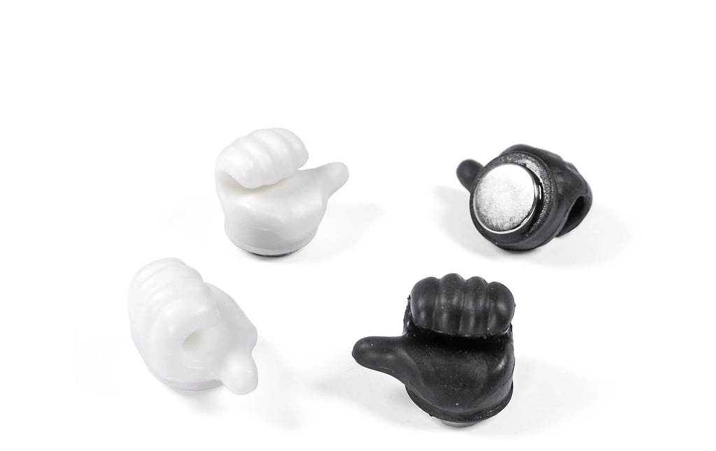 Trendform Aimant Handy, Set de 4 pièces, noir / blanc
