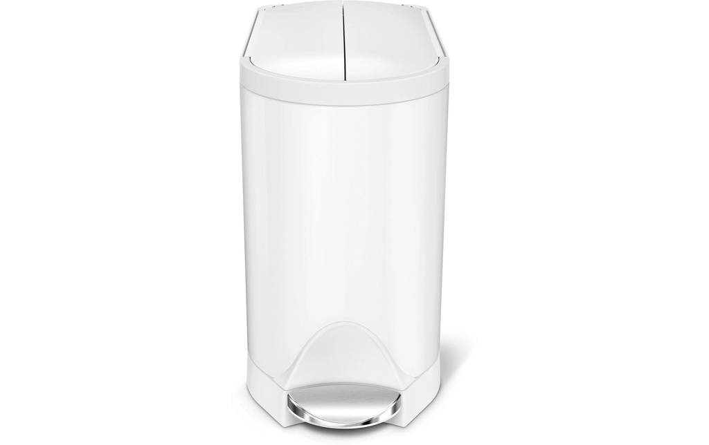 Simplehuman Poubelle à pédale Butterfly 10 l Blanc