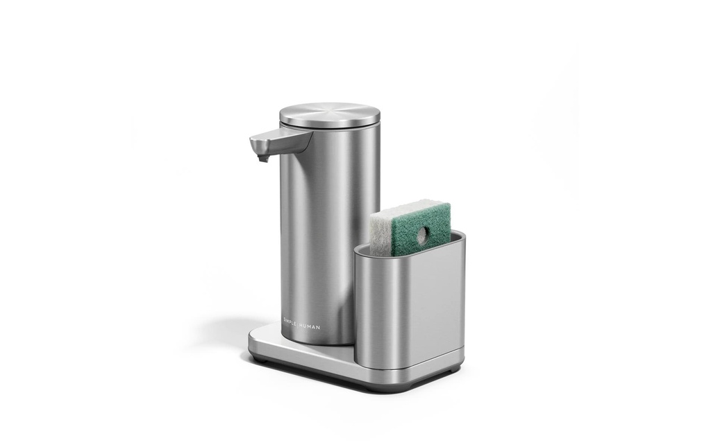 Simplehuman Dispenser a sensore con custodia 216 ml, argent