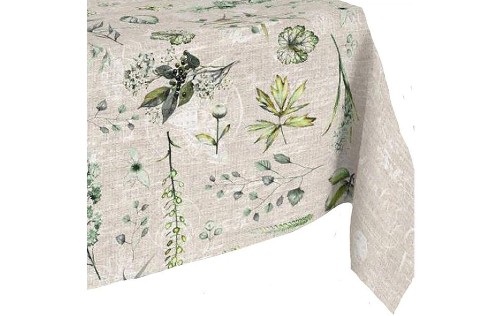 Hubatka Nappe Megaline, Plantes, 140 x 170 cm