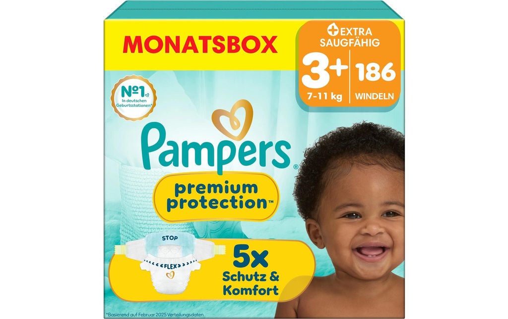 Pampers Couches Premium Protection Taille 3