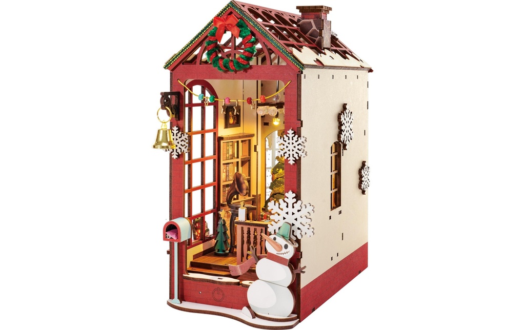 Rolife Kits de montage Christmas Indoor Scene Kit de construction en bois Noël