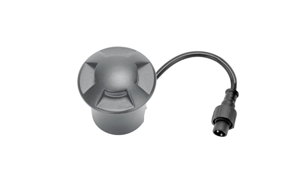 Schönenberger Spot encastré au sol Grille 1W, 110 lm, 3000 K, IP67, anthracite