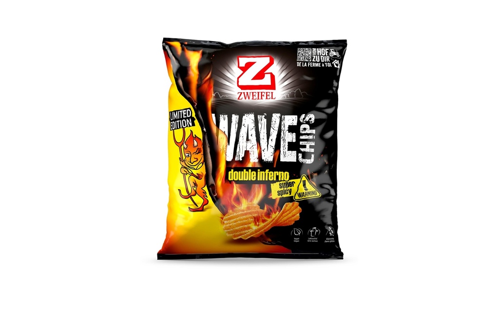 Zweifel Chips Wave Double Inferno 120 g