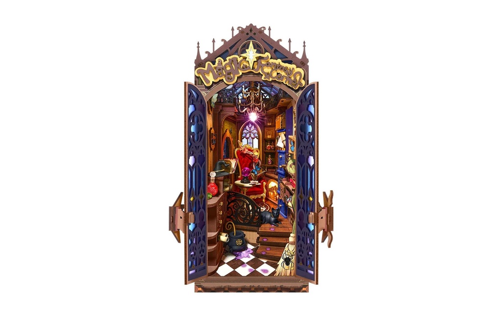 Rolife Kits de montage Magic Fantasy Corner Kit de construction en bois Diorama