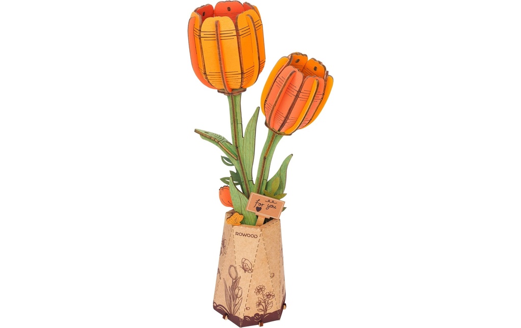 Rolife Kits de montage Orange Tulip Orange