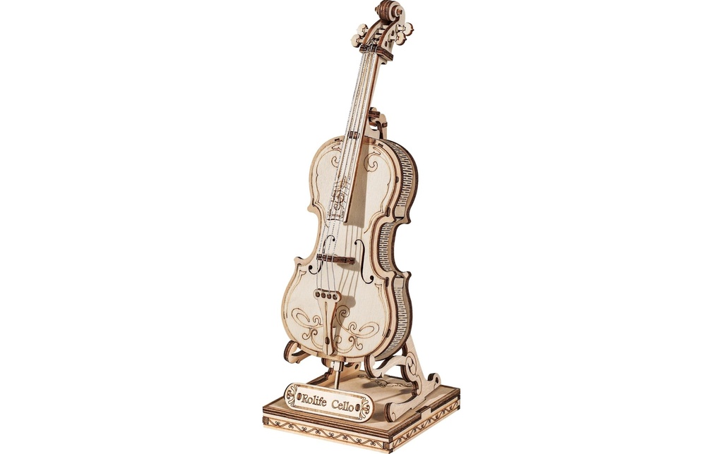 Rolife Kits de montage Cello Modèle 3D en bois d'instrument de musique