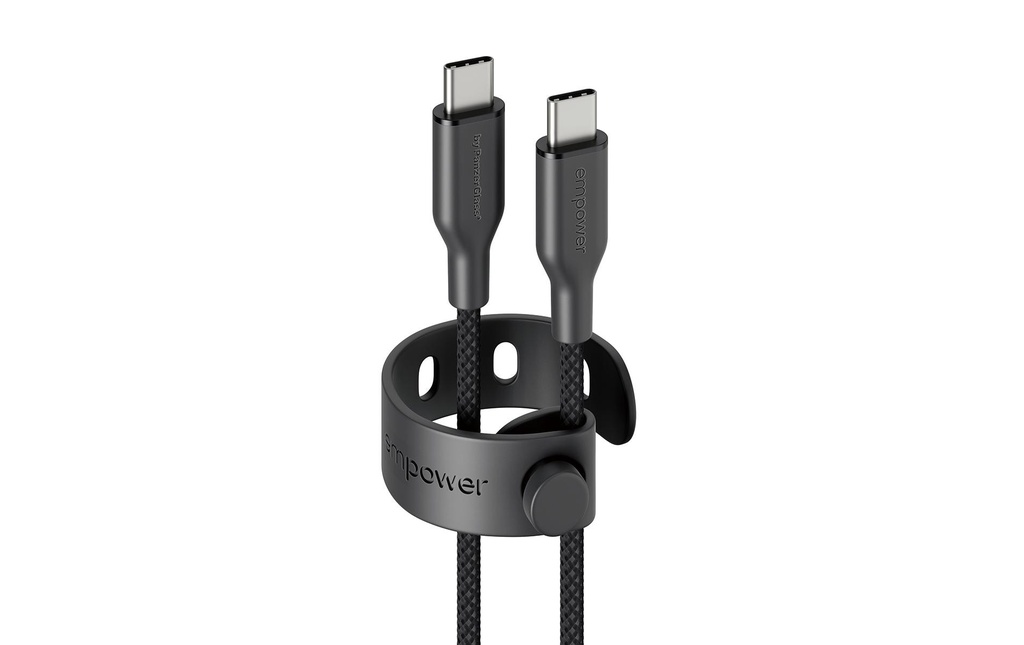 emPower by PanzerGlass Câble USB 2.0 Racing 60 W univers noir USB-C - USB-C 1.2 m