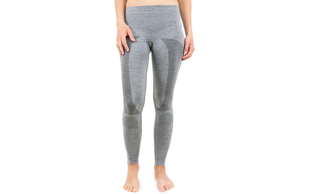Merino & More Caleçon fonctionnel long pour femmes L, Noir/Gris