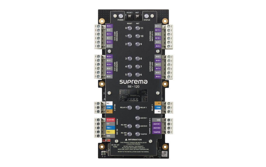 Suprema Input Module IM-120 12x entrées, 2x AUX, 2x relais