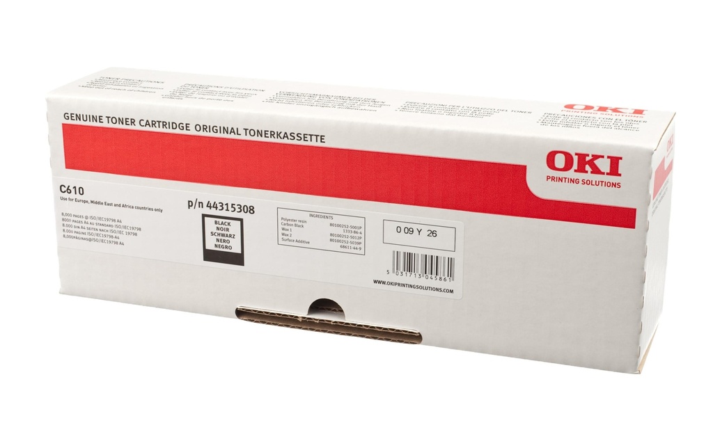 OKI Oki toner 44315308 black