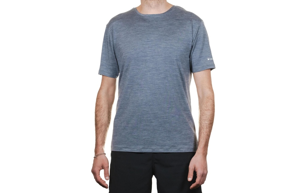 Merino & More Camicia a maniche corte T-shirt fonctionnel L, Gris