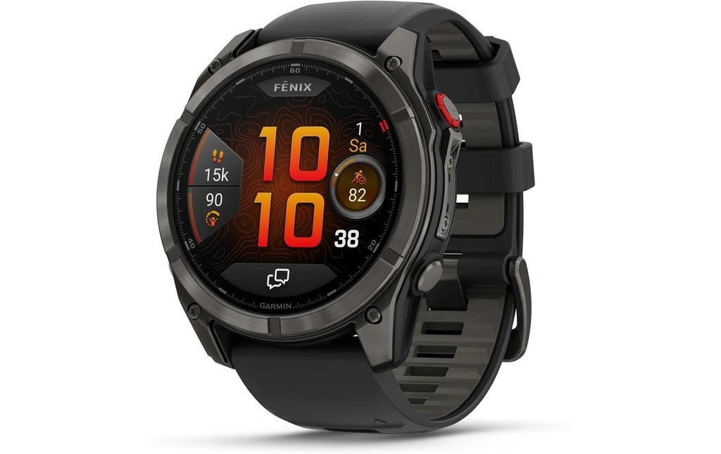 GARMIN Montre de sport Fenix 8 Pro 51 mm Noir / Gris ardoise