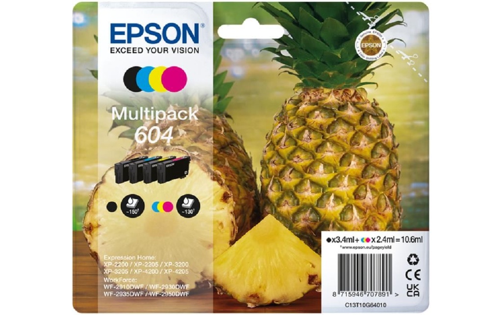 [770604050] EPSON Epson cartouche 604 bk/c/m/y