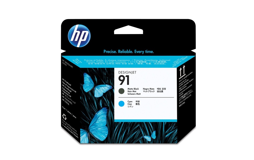 HP Tête d’impression Nr. 91 (C9460A) Matte Black/Cyan