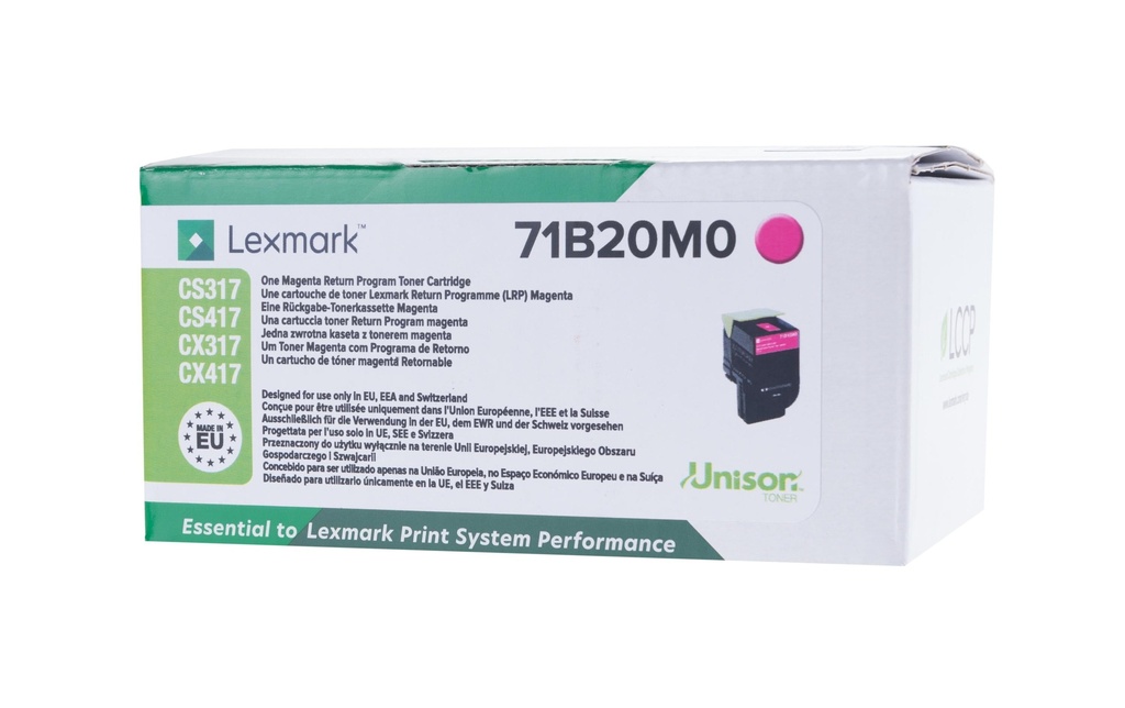 LEXMARK Lexmark toner 71B20M0 ret. mag