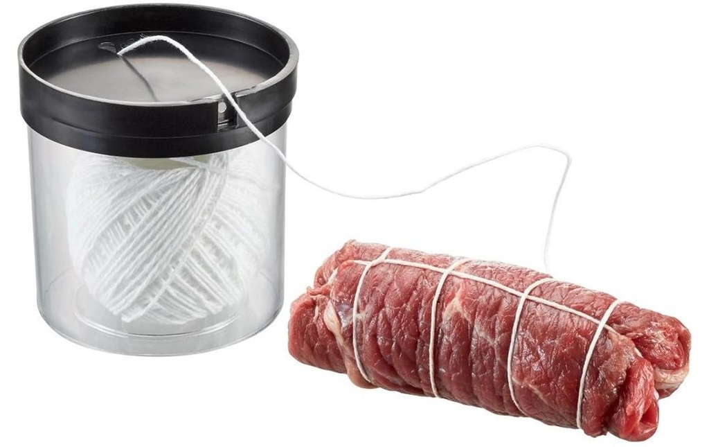 GEFU Boîte à cordons Filio avec du fil de cuisine blanc