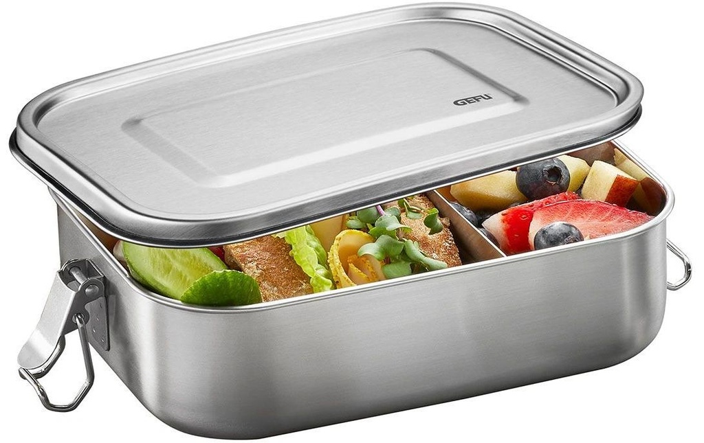 GEFU Boîte casse-croûte Endure Argent, 1.400 ml