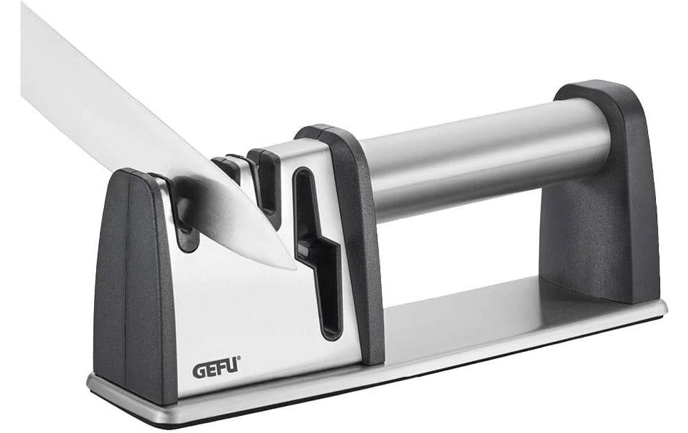 GEFU Aiguiseur à couteaux Colt Pro noir/argent