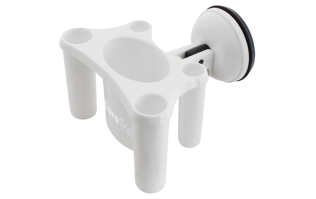 Eurotrail Porte-brosse à dents avec ventouse Blanc