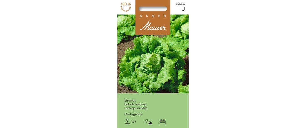 Samen Mauser Semence Laitue à tondre Cartagenas Salade Cartagenas Graines de légumes