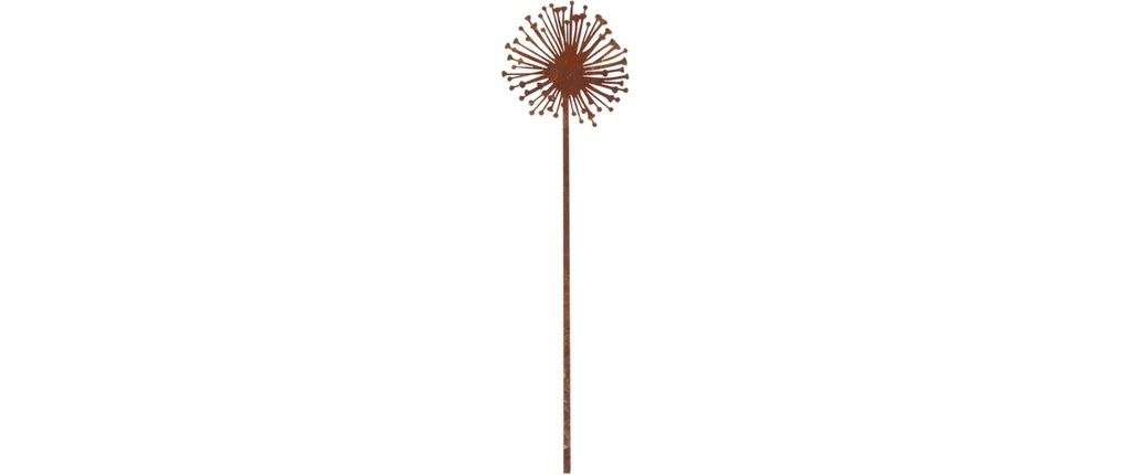 Esschert Design Figure décorative Allium Acier de construction aspect rouille