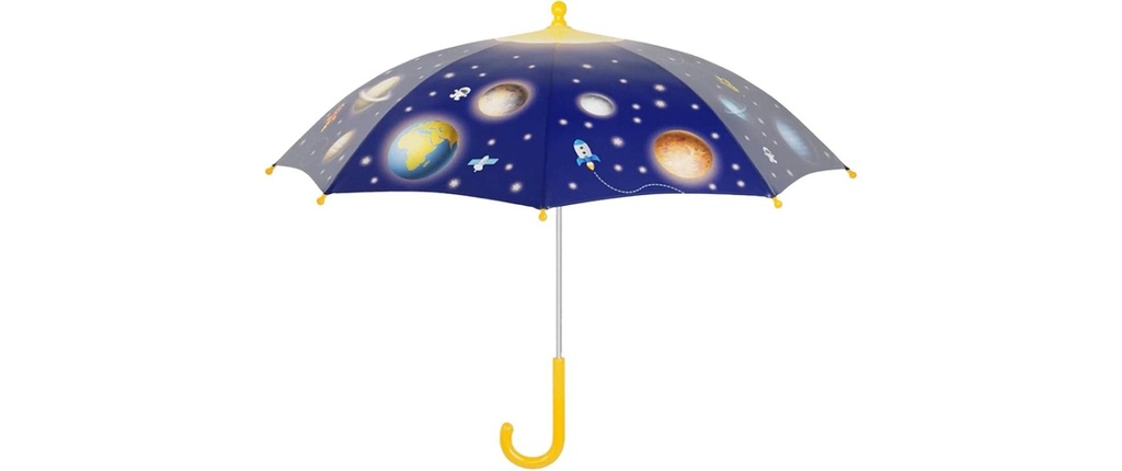 Esschert Design Parapluie enfant Planète Bleu foncé