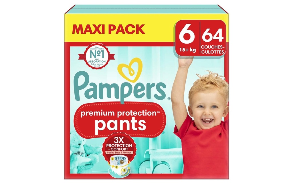 Pampers Couches Baby Dry Nappy Pants Taille 6
