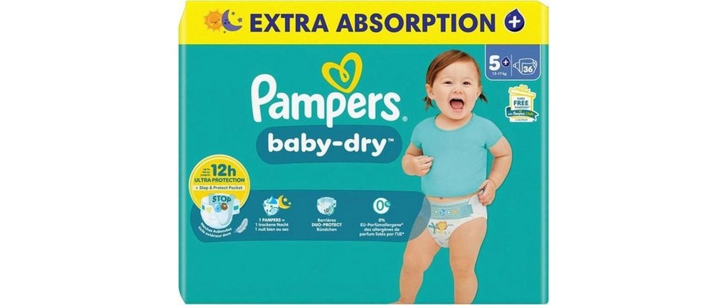 Pampers Couches Baby Dry Taille 5