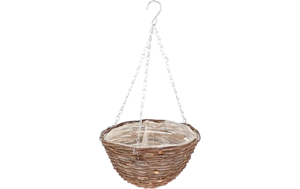 Esschert Design Pot de fleurs Osier tressé 25 cm