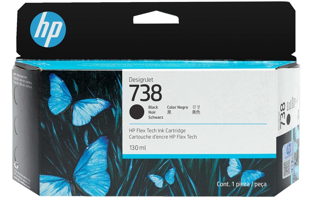 HP HP cart.d'encre 738 130ml bla
