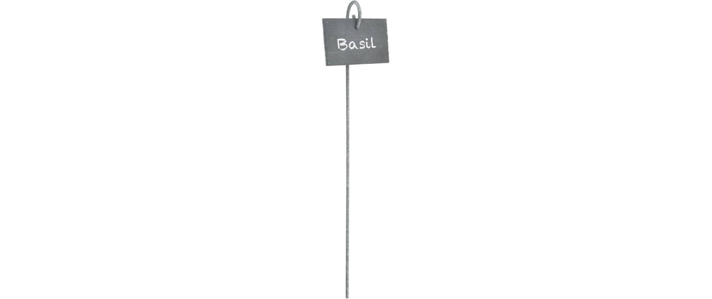 Esschert Design Plaque de plantation Ardoise métal 3.4 x 8.1 x 36 cm